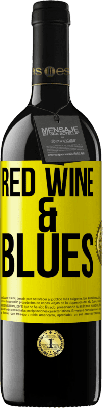 39,95 € 送料無料 | 赤ワイン REDエディション MBE 予約する Red wine & Blues 黄色のラベル. カスタマイズ可能なラベル 予約する 12 月 収穫 2015 Tempranillo