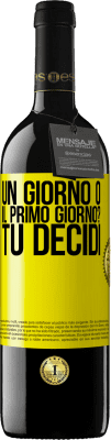 39,95 € Spedizione Gratuita | Vino rosso Edizione RED MBE Riserva un giorno o il primo giorno? Tu decidi Etichetta Gialla. Etichetta personalizzabile Riserva 12 Mesi Raccogliere 2014 Tempranillo