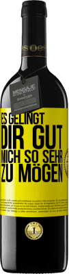 39,95 € Kostenloser Versand | Rotwein RED Ausgabe MBE Reserve Es gelingt dir gut, mich so sehr zu mögen Gelbes Etikett. Anpassbares Etikett Reserve 12 Monate Ernte 2014 Tempranillo