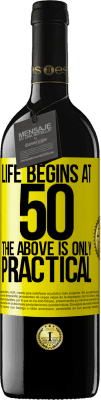 39,95 € Free Shipping | Red Wine RED Edition MBE Reserve Life begins at 50, the above is only practical Yellow Label. Customizable label Reserve 12 Months Harvest 2016 Tempranillo