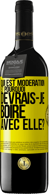 39,95 € Envoi gratuit | Vin rouge Édition RED MBE Réserve Qui est modération et pourquoi devrais-je boire avec elle? Étiquette Jaune. Étiquette personnalisable Réserve 12 Mois Récolte 2015 Tempranillo