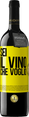 39,95 € Spedizione Gratuita | Vino rosso Edizione RED MBE Riserva Sei il vino che voglio Etichetta Gialla. Etichetta personalizzabile Riserva 12 Mesi Raccogliere 2014 Tempranillo