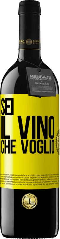 39,95 € Spedizione Gratuita | Vino rosso Edizione RED MBE Riserva Sei il vino che voglio Etichetta Gialla. Etichetta personalizzabile Riserva 12 Mesi Raccogliere 2015 Tempranillo