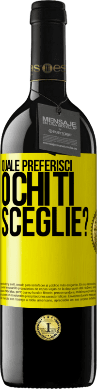 39,95 € Spedizione Gratuita | Vino rosso Edizione RED MBE Riserva quale preferisci o chi ti sceglie? Etichetta Gialla. Etichetta personalizzabile Riserva 12 Mesi Raccogliere 2015 Tempranillo