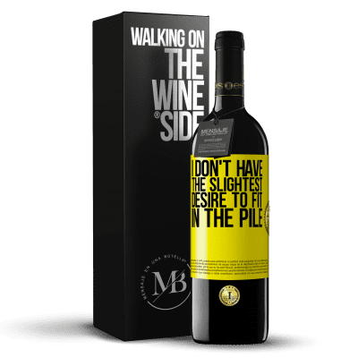 «I don't have the slightest desire to fit in the pile» RED Edition MBE Reserve