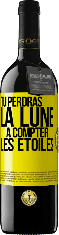 39,95 € Envoi gratuit | Vin rouge Édition RED MBE Réserve Tu perdras la lune à compter les étoiles Étiquette Jaune. Étiquette personnalisable Réserve 12 Mois Récolte 2015 Tempranillo