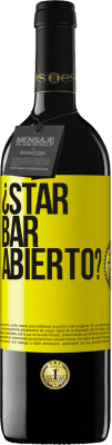 39,95 € Envío gratis | Vino Tinto Edición RED MBE Reserva ¿STAR BAR abierto? Etiqueta Amarilla. Etiqueta personalizable Reserva 12 Meses Cosecha 2014 Tempranillo