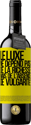 39,95 € Envoi gratuit | Vin rouge Édition RED MBE Réserve Le luxe ne dépend pas de la richesse, mais de l'absence de vulgarité Étiquette Jaune. Étiquette personnalisable Réserve 12 Mois Récolte 2015 Tempranillo