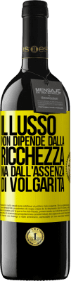 39,95 € Spedizione Gratuita | Vino rosso Edizione RED MBE Riserva Il lusso non dipende dalla ricchezza, ma dall'assenza di volgarità Etichetta Gialla. Etichetta personalizzabile Riserva 12 Mesi Raccogliere 2014 Tempranillo