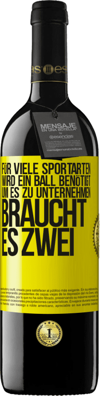 39,95 € Kostenloser Versand | Rotwein RED Ausgabe MBE Reserve Für viele Sportarten wird ein Ball benötigt. Um es zu unternehmen, braucht es zwei Gelbes Etikett. Anpassbares Etikett Reserve 12 Monate Ernte 2015 Tempranillo