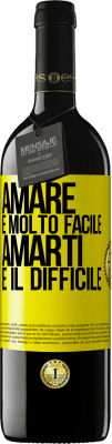 39,95 € Spedizione Gratuita | Vino rosso Edizione RED MBE Riserva Amare è molto facile, amarti è il difficile Etichetta Gialla. Etichetta personalizzabile Riserva 12 Mesi Raccogliere 2016 Tempranillo
