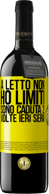 39,95 € Spedizione Gratuita | Vino rosso Edizione RED MBE Riserva A letto non ho limiti. Sono caduta 2 volte ieri sera Etichetta Gialla. Etichetta personalizzabile Riserva 12 Mesi Raccogliere 2015 Tempranillo