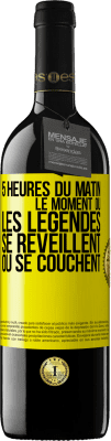 39,95 € Envoi gratuit | Vin rouge Édition RED MBE Réserve 5 heures du matin. Le moment où les légendes se réveillent ou se couchent Étiquette Jaune. Étiquette personnalisable Réserve 12 Mois Récolte 2015 Tempranillo