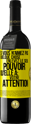 39,95 € Envoi gratuit | Vin rouge Édition RED MBE Réserve Si vous n'aimez pas quelque chose enlevez le seul pouvoir qu'elle a: votre attention Étiquette Jaune. Étiquette personnalisable Réserve 12 Mois Récolte 2015 Tempranillo