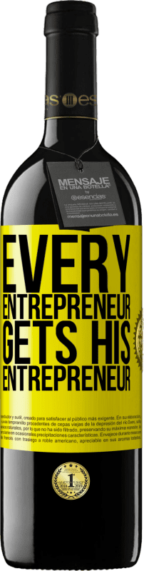 39,95 € Free Shipping | Red Wine RED Edition MBE Reserve Every entrepreneur gets his entrepreneur Yellow Label. Customizable label Reserve 12 Months Harvest 2015 Tempranillo