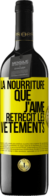 39,95 € Envoi gratuit | Vin rouge Édition RED MBE Réserve La nourriture que j'aime rétrécit les vêtements Étiquette Jaune. Étiquette personnalisable Réserve 12 Mois Récolte 2015 Tempranillo
