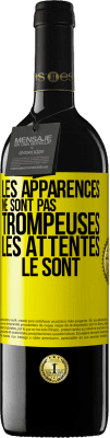 39,95 € Envoi gratuit | Vin rouge Édition RED MBE Réserve Les apparences ne sont pas trompeuses. Les attentes le sont Étiquette Jaune. Étiquette personnalisable Réserve 12 Mois Récolte 2015 Tempranillo