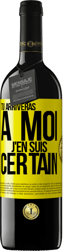 39,95 € Envoi gratuit | Vin rouge Édition RED MBE Réserve Tu arriveras à moi ... J'en suis certain Étiquette Jaune. Étiquette personnalisable Réserve 12 Mois Récolte 2016 Tempranillo