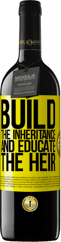39,95 € 送料無料 | 赤ワイン REDエディション MBE 予約する 継承を構築し、相続人を教育する 黄色のラベル. カスタマイズ可能なラベル 予約する 12 月 収穫 2016 Tempranillo