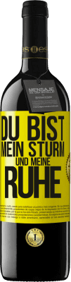 39,95 € Kostenloser Versand | Rotwein RED Ausgabe MBE Reserve Du bist mein Sturm und meine Ruhe Gelbes Etikett. Anpassbares Etikett Reserve 12 Monate Ernte 2015 Tempranillo