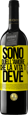 39,95 € Spedizione Gratuita | Vino rosso Edizione RED MBE Riserva Sono quell'amore che la vita ti deve Etichetta Gialla. Etichetta personalizzabile Riserva 12 Mesi Raccogliere 2016 Tempranillo