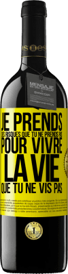 39,95 € Envoi gratuit | Vin rouge Édition RED MBE Réserve Je prends des risques que tu ne prends pas, pour vivre la vie que tu ne vis pas Étiquette Jaune. Étiquette personnalisable Réserve 12 Mois Récolte 2015 Tempranillo