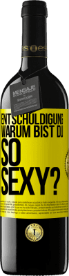 39,95 € Kostenloser Versand | Rotwein RED Ausgabe MBE Reserve Entschuldigung, warum bist du so sexy? Gelbes Etikett. Anpassbares Etikett Reserve 12 Monate Ernte 2014 Tempranillo