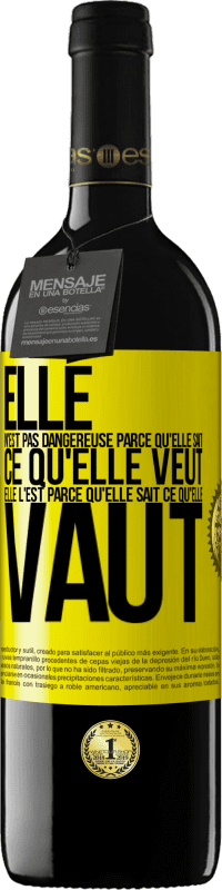 39,95 € Envoi gratuit | Vin rouge Édition RED MBE Réserve Elle n'est pas dangereuse parce qu'elle sait ce qu'elle veut, elle l'est parce qu'elle sait ce qu'elle vaut Étiquette Jaune. Étiquette personnalisable Réserve 12 Mois Récolte 2015 Tempranillo