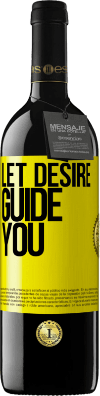 39,95 € 送料無料 | 赤ワイン REDエディション MBE 予約する 欲望があなたを導きましょう 黄色のラベル. カスタマイズ可能なラベル 予約する 12 月 収穫 2016 Tempranillo