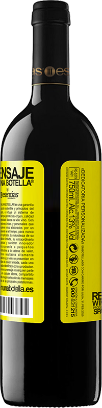 39,95 € Free Shipping | Red Wine RED Edition MBE Reserve Designing is an abstract activity that involves programming, projecting, communicating ... and translating the invisible Yellow Label. Customizable label Reserve 12 Months Harvest 2016 Tempranillo
