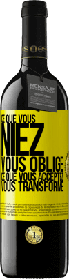 39,95 € Envoi gratuit | Vin rouge Édition RED MBE Réserve Ce que vous niez, vous oblige. Ce que vous acceptez, vous transforme Étiquette Jaune. Étiquette personnalisable Réserve 12 Mois Récolte 2014 Tempranillo