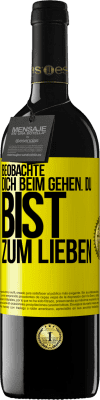 39,95 € Kostenloser Versand | Rotwein RED Ausgabe MBE Reserve Beobachte dich beim Gehen. Du bist zum Lieben Gelbes Etikett. Anpassbares Etikett Reserve 12 Monate Ernte 2014 Tempranillo