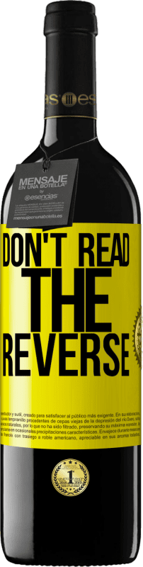 39,95 € 送料無料 | 赤ワイン REDエディション MBE 予約する 逆読みしないでください 黄色のラベル. カスタマイズ可能なラベル 予約する 12 月 収穫 2016 Tempranillo