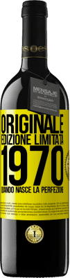 39,95 € Spedizione Gratuita | Vino rosso Edizione RED MBE Riserva Originale. Edizione Limitata. 1970. Quando nasce la perfezione Etichetta Gialla. Etichetta personalizzabile Riserva 12 Mesi Raccogliere 2014 Tempranillo