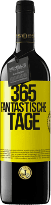 39,95 € Kostenloser Versand | Rotwein RED Ausgabe MBE Reserve 365 fantastische Tage Gelbes Etikett. Anpassbares Etikett Reserve 12 Monate Ernte 2015 Tempranillo