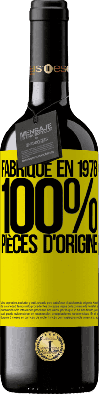 39,95 € Envoi gratuit | Vin rouge Édition RED MBE Réserve Fabriqué en 1978. 100% pièces d'origine Étiquette Jaune. Étiquette personnalisable Réserve 12 Mois Récolte 2015 Tempranillo