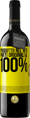 39,95 € Spedizione Gratuita | Vino rosso Edizione RED MBE Riserva Prodotto nel 1978. Parti originali al 100% Etichetta Gialla. Etichetta personalizzabile Riserva 12 Mesi Raccogliere 2016 Tempranillo