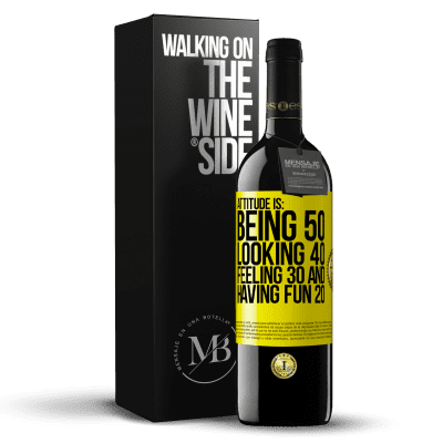 «Attitude is: Being 50, looking 40, feeling 30 and having fun 20» RED Edition MBE Reserve