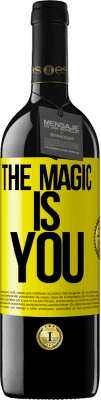 39,95 € Free Shipping | Red Wine RED Edition MBE Reserve The magic is you Yellow Label. Customizable label Reserve 12 Months Harvest 2014 Tempranillo