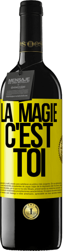 39,95 € Envoi gratuit | Vin rouge Édition RED MBE Réserve La magie c'est toi Étiquette Jaune. Étiquette personnalisable Réserve 12 Mois Récolte 2016 Tempranillo