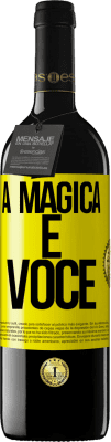 39,95 € Envio grátis | Vinho tinto Edição RED MBE Reserva A mágica é você Etiqueta Amarela. Etiqueta personalizável Reserva 12 Meses Colheita 2016 Tempranillo