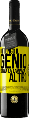 39,95 € Spedizione Gratuita | Vino rosso Edizione RED MBE Riserva Ottengo il genio senza la lampada o altro Etichetta Gialla. Etichetta personalizzabile Riserva 12 Mesi Raccogliere 2014 Tempranillo