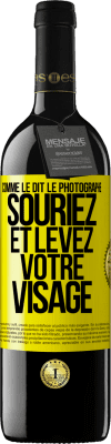 39,95 € Envoi gratuit | Vin rouge Édition RED MBE Réserve Comme le dit le photographe, souriez et levez votre visage Étiquette Jaune. Étiquette personnalisable Réserve 12 Mois Récolte 2014 Tempranillo