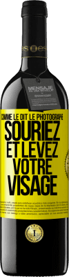 39,95 € Envoi gratuit | Vin rouge Édition RED MBE Réserve Comme le dit le photographe, souriez et levez votre visage Étiquette Jaune. Étiquette personnalisable Réserve 12 Mois Récolte 2016 Tempranillo