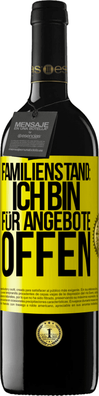 39,95 € Kostenloser Versand | Rotwein RED Ausgabe MBE Reserve Familienstand: Ich bin für Angebote offen Gelbes Etikett. Anpassbares Etikett Reserve 12 Monate Ernte 2016 Tempranillo