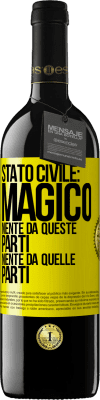 39,95 € Spedizione Gratuita | Vino rosso Edizione RED MBE Riserva Stato civile: magico. Niente da queste parti, niente da quelle parti Etichetta Gialla. Etichetta personalizzabile Riserva 12 Mesi Raccogliere 2014 Tempranillo