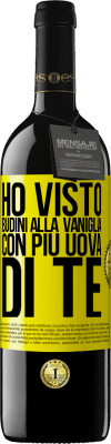 39,95 € Spedizione Gratuita | Vino rosso Edizione RED MBE Riserva Ho visto budini alla vaniglia con più uova di te Etichetta Gialla. Etichetta personalizzabile Riserva 12 Mesi Raccogliere 2015 Tempranillo