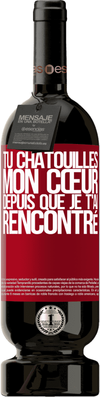 49,95 € Envoi gratuit | Vin rouge Édition Premium MBS® Réserve Tu chatouilles mon cœur depuis que je t'ai rencontré Étiquette Rouge. Étiquette personnalisable Réserve 12 Mois Récolte 2016 Tempranillo