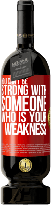49,95 € 送料無料 | 赤ワイン プレミアム版 MBS® 予約する あなたの弱さである誰かと強くなることはできません 赤いタグ. カスタマイズ可能なラベル 予約する 12 月 収穫 2016 Tempranillo
