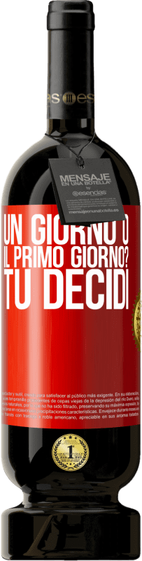 49,95 € Spedizione Gratuita | Vino rosso Edizione Premium MBS® Riserva un giorno o il primo giorno? Tu decidi Etichetta Rossa. Etichetta personalizzabile Riserva 12 Mesi Raccogliere 2015 Tempranillo